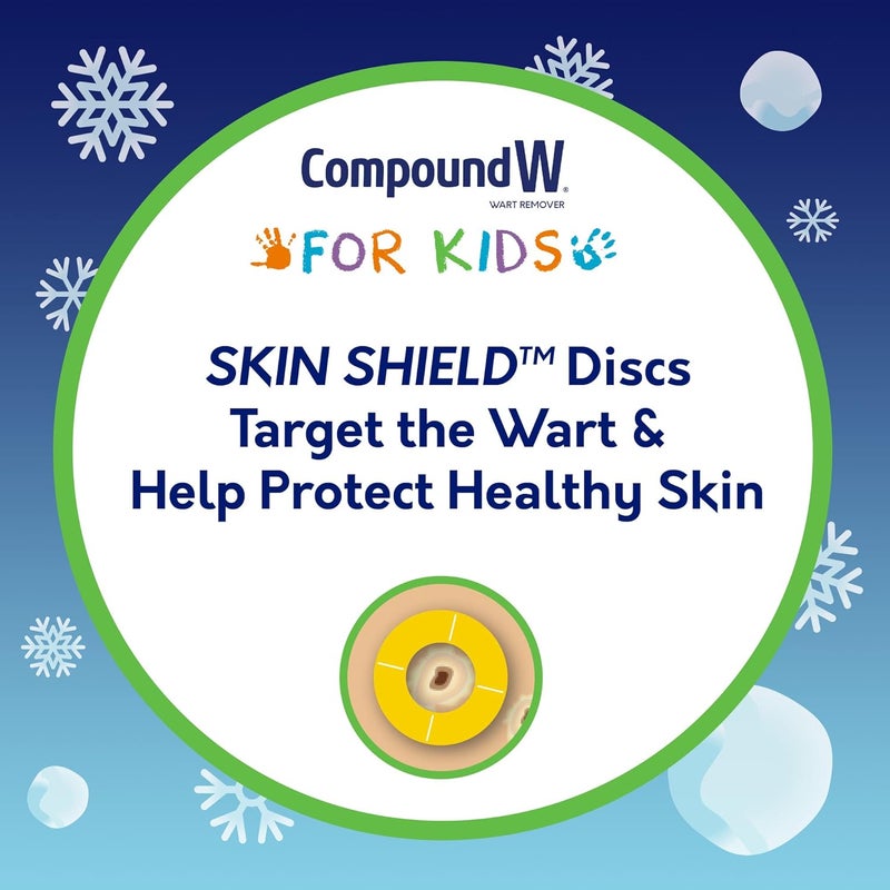 Compound W Freeze Off Wart Remover for Kids, 15 Wart Removal Applications & 18 Skin Shield Discs - Image 3